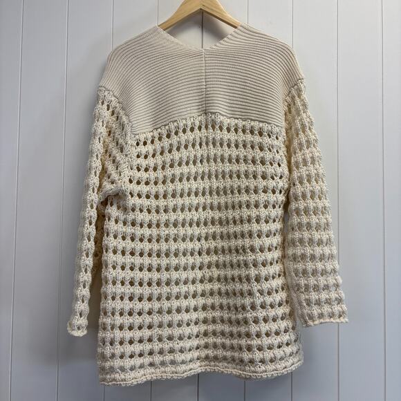 Kimchi Blue Womens‎ Boho Chic Chunky Fisherman Vibes Open Knit Cardigan Size XS - Picture 2 of 9